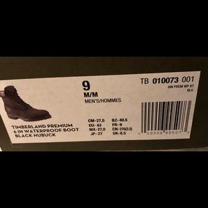 Black nubuck  timberland boots